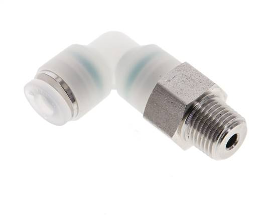 Elbow plug connection R 1/8"-4mm, IQS-ES LE/IQS-PVDF