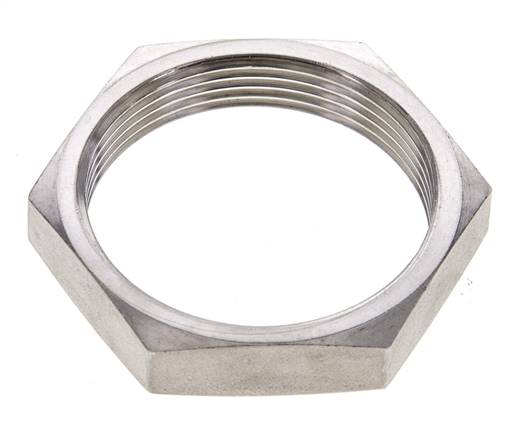 Hexagonal lock nut M 49x2, V4A