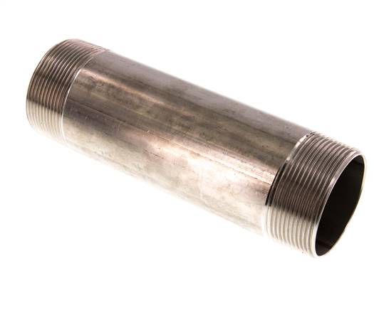 Rohrdoppelnippel R 2"-180mm, 1.4571