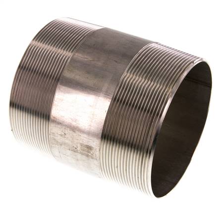 Pipe double nipple R 4"-120mm, 1.4571