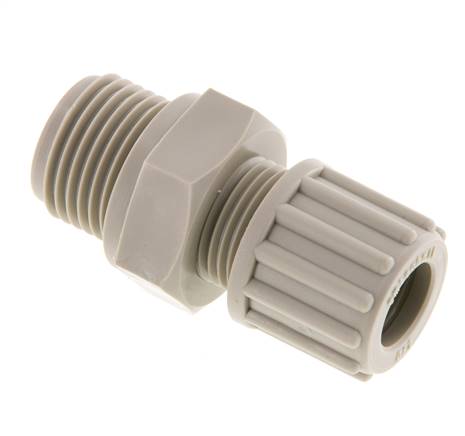 Straight screw connection G 1/2"-12x10mm, polypropylene