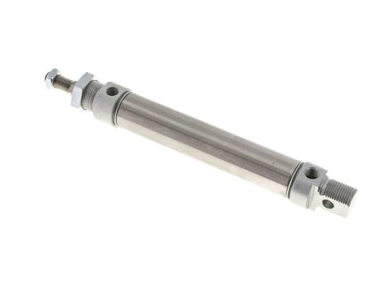 ISO 6432 cylinder, double acting, piston 25mm, stroke 100mm