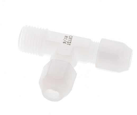 Raccord à vis LE R 1/4"-6x4mm, PVDF (FDA)