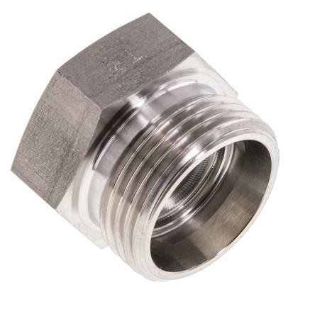 Screw connection for pipes 22 L (M30x2), 1.4571