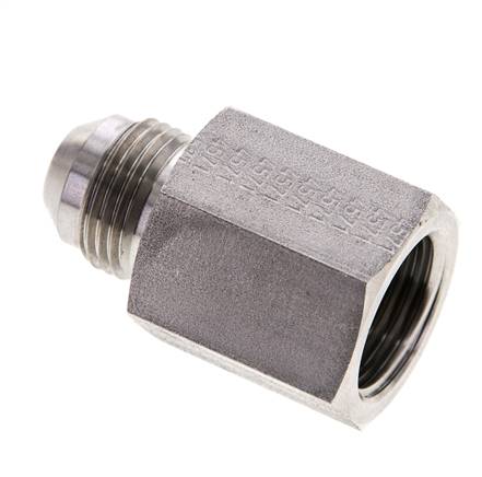 Reduziernippel UNF 3/4"-16(JIC-AG)-G 1/2"(IG), 1.4571