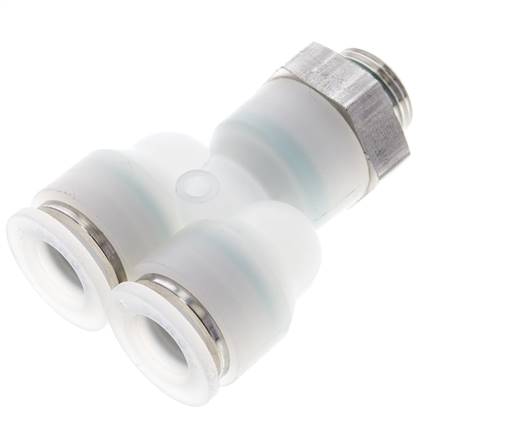 Y-plug connection G 3/8"-12mm, IQS-PVDF