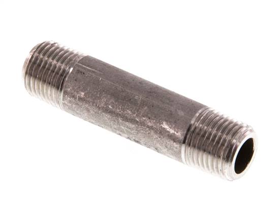 Pipe double nipple R 1/8"-40mm, 1.4571