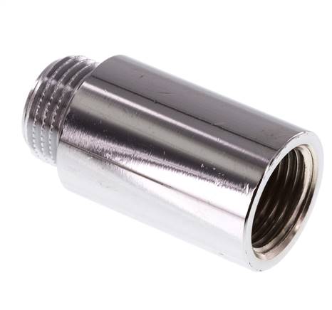 Thread extension G 1/2"-40mm, chrome-plated brass