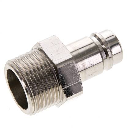 Coupling plug (NW15) G 1" (AG), nickel-plated brass