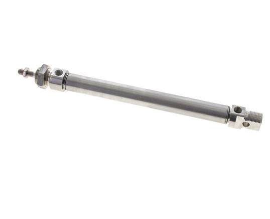 Cylindre ISO 6432, inox, piston 20mm, course 160mm