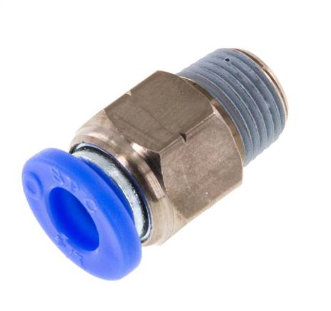 Straight plug connection NPT 1/8"-1/4" (6.35 mm), IQS-Inch