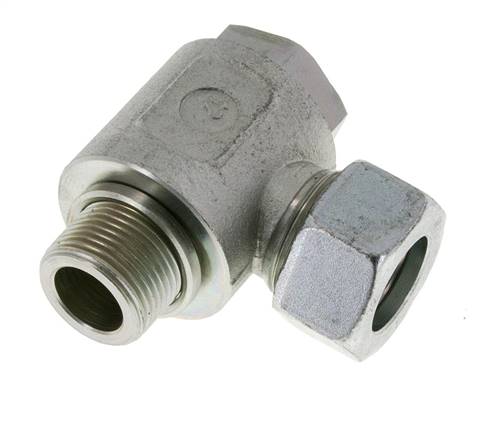 Elbow swivel screw connection G 3/4"-22 L (M30x2), galvanized steel