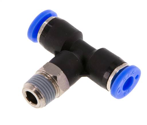 T-connector NPT 1/8"-3/16" (4.76 mm), IQS-Inch