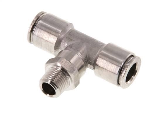 T-connector R 1/8"-8mm, IQS stainless steel