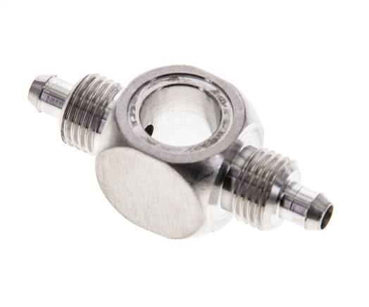 Screw connection, T-ring piece G 1/8"-6x4mm, 1.4571 without nuts