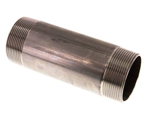 Rohrdoppelnippel R 2"-150mm, 1.4571