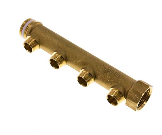 Distribution pipe G 1" (IT/AG), outlet 4x G 1/2" (AG)