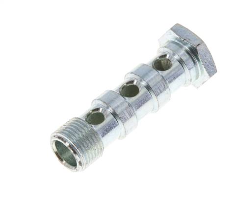 Banjo screw, triple G 3/8"-57mm, galvanized steel