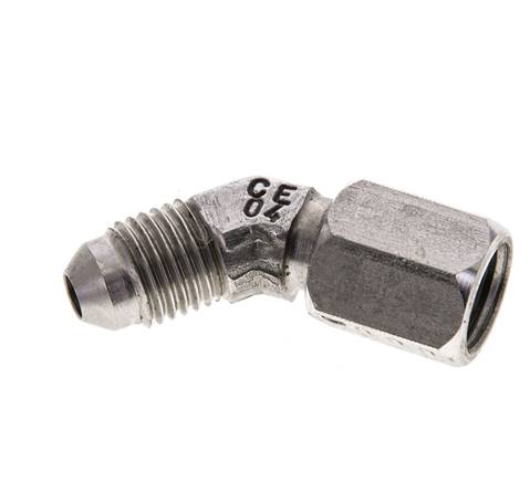 45° screw-in angle, UNF 7/16"-20 (JIC), V4A