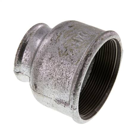 Manchon rond Rp 2-1/2"-Rp 1-1/2", fonte malléable, galvanisé