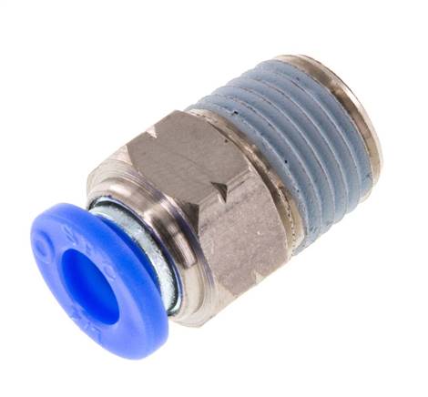 Straight plug connection NPT 1/4"-1/4" (6.35 mm), IQS-Inch