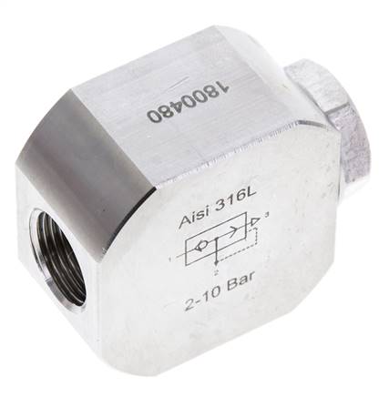 Edelstahl-Schnellentlüftungsventil, G 3/8"