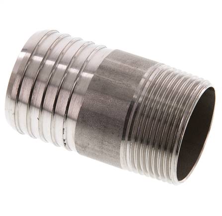 Gewindetülle ohne Bund R 1-1/4"-40mm, 1.4571