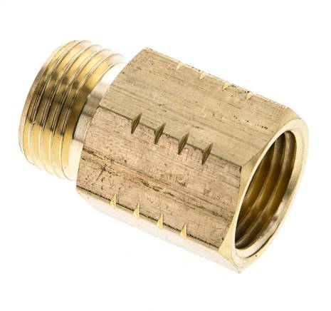 Reducing nipple G 1/2"(AG)-NPT 1/2"(IG), brass