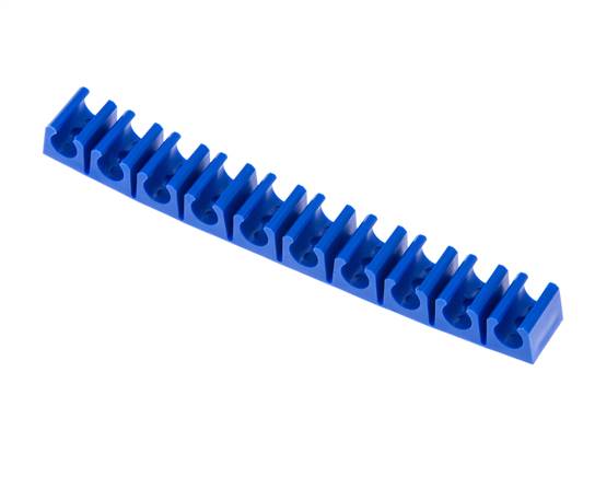 Bande de serrage pour tuyau, bleue, 10 fois pour tuyau de 8 mm