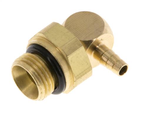 Elbow plug connection, G 1/8"-3mm inside, brass