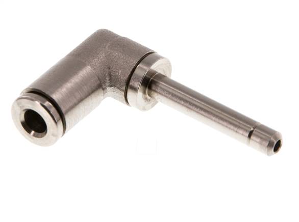 Elbow plug connection, long 4mm plug nipple, IQS-MSV (standard)