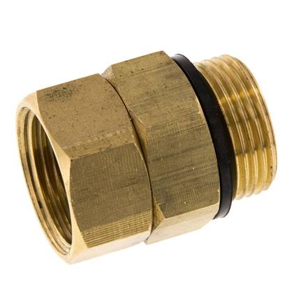 Hot water swivel joint, G 3/4"-G 3/4", brass