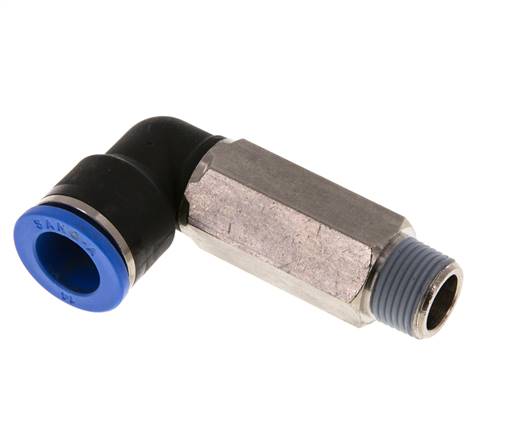 Elbow plug connection, long R 3/8"-14mm, IQS standard