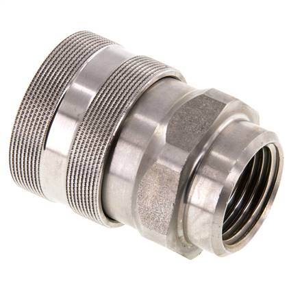 Stainless steel coupling socket for foam gun G 1/2" (IG)