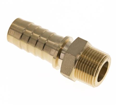 Threaded nozzle, DIN EN 14423 R 1"-25x40mm, brass