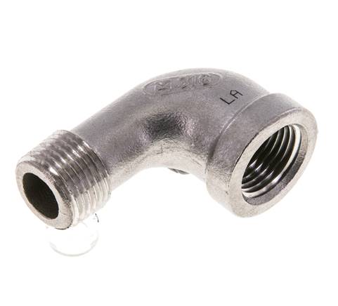90° screw-in angle NPT 3/8"(IG)-NPT 3/8"(AG), 1.4408