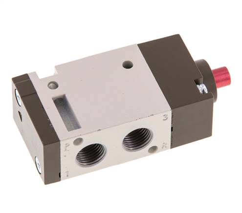 3/2-way pneumatic valve, G 1/8", spring return (NC)