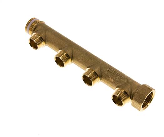 Distribution pipe G 3/4" (IT/AG), outlet 4x G 1/2" (AG)