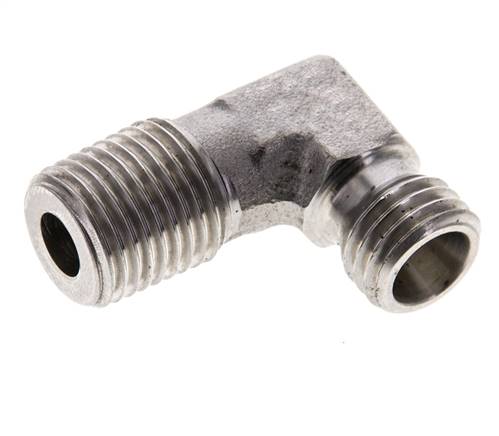 Winkel-Schneidringverschraub. R 1/4"-6 L (M12x1,5), ohne Mutter & Schneidring, 1.4571