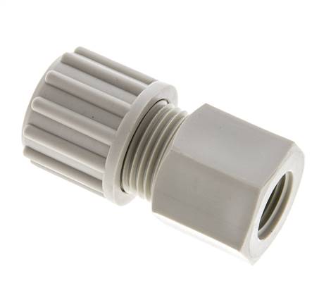 Screw-on fitting G 1/4"-12x10mm, polypropylene