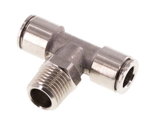 Connecteur en T R 1/4"-8mm, acier inoxydable IQS