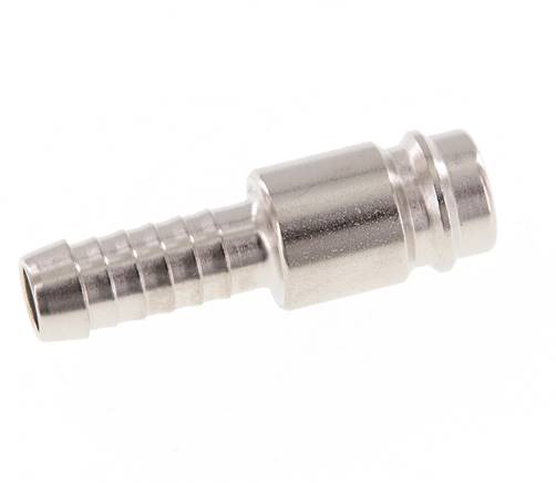 Coupling plug (NW10) 10mm hose, hardened &amp; nickel-plated steel