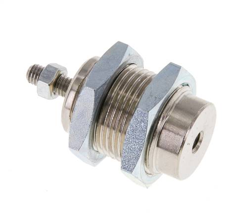 Einschraub-Pneumatikzylinder Kolben 16mm, 10mm Hub