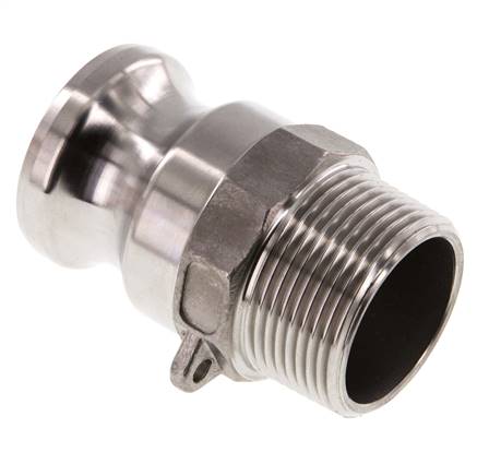 Kamlock plug (F) R 1-1/4" (AG), stainless steel (1.4408)