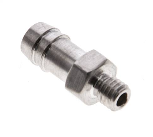 Threaded nozzle M 5-6 (1/4")mm, 1.4571