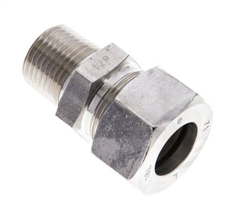 Raccord à bague coupante droite. NPT 1/2"-18 L (M26x1,5), 1.4571