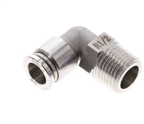 Elbow plug connection R 1/2"-12mm, IQS-ES LE/IQS-PVDF