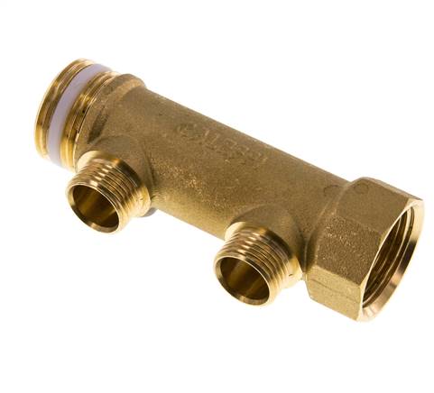 Distribution pipe G 1" (IT/AG), outlet 2x G 1/2" (AG)