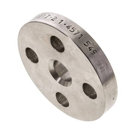 Loose flange DN10-PN10, DIN 2642, 1.4571 solid material