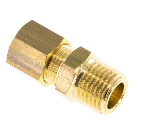 Raccord à compression droit R 1/4"-8 (M12x1)mm, laiton